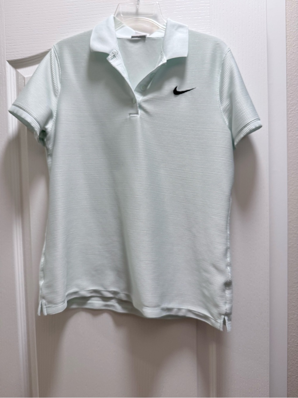 Nike Mint Green Dri-FIT Polo with Black Swoosh